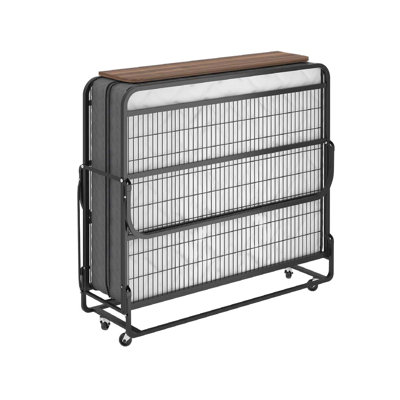 Go Green Wood Steel Folding Bed with Mattress Included | Wayfair